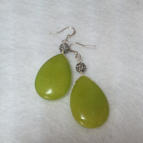 Jade earrings